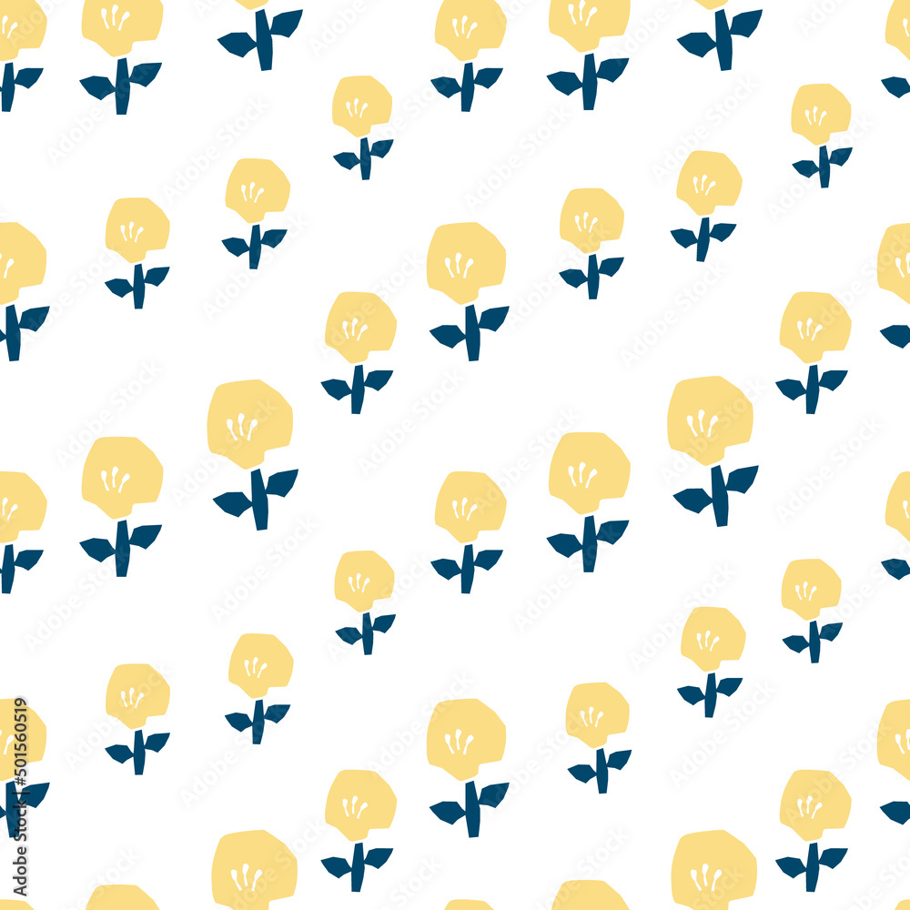 Spring summer botanical seamless pattern Spring summer botanical seamless pattern