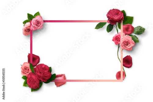 Primavera di fiori e colori con rose  e amore