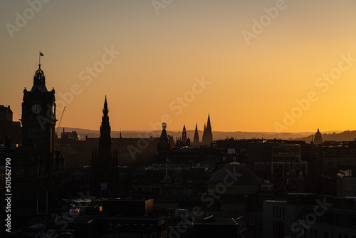 sunset edinburgh © Damien Gustin