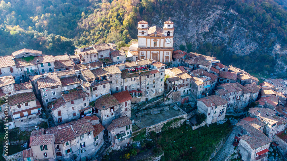 Artena, Lazio, Italy. Aerial drone view.