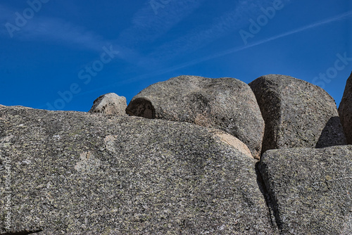 Rocks of Valle della Luna, Capo testa, Sardinia, blue sky