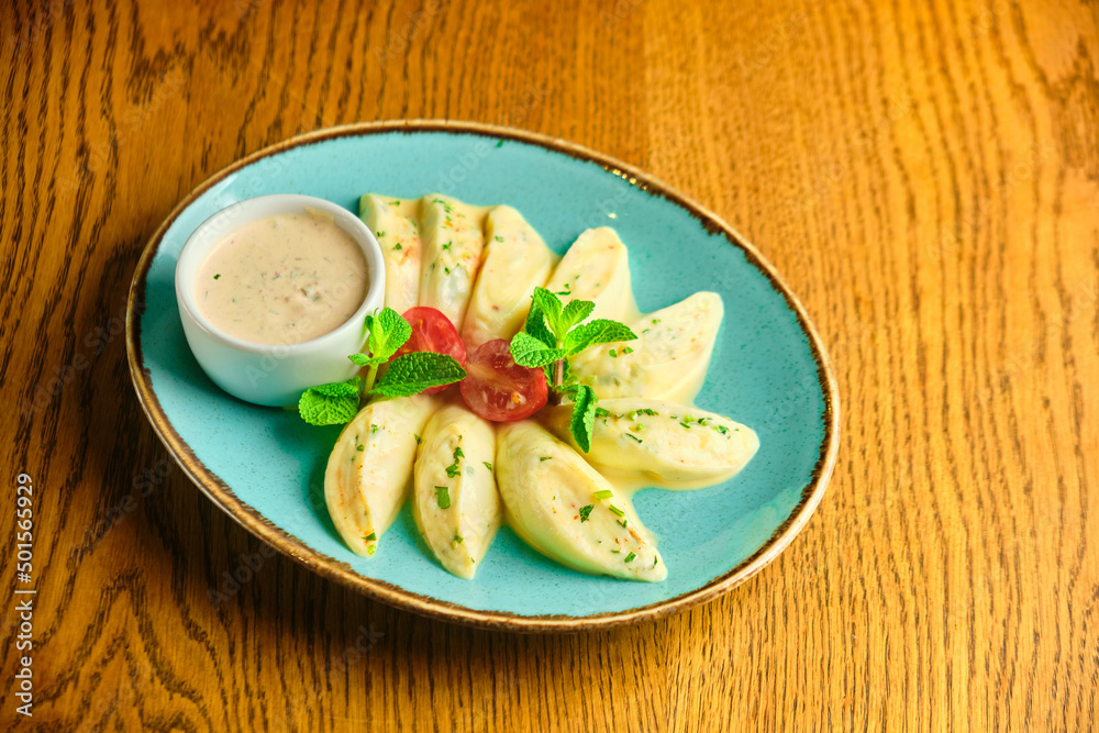 Dumplings di patate with basil and tomato sauce Dumplings di patate with basil and tomato sauce
