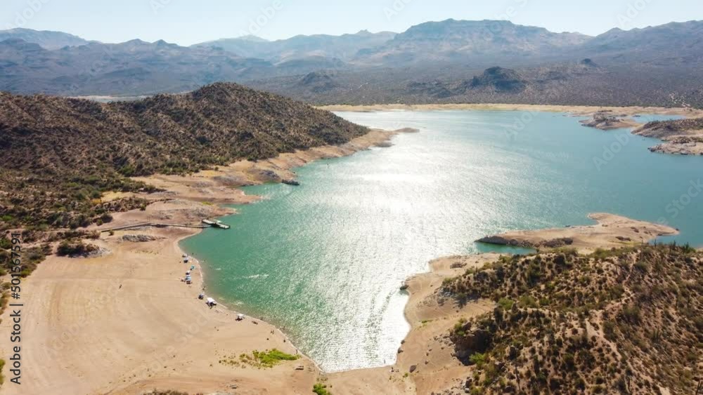 4k High Definition Drone video of the mountains, beaches, cacti, real estate and dam in Bartlett Lake, Arizona. 4k High Definition Drone video of the mountains, beaches, cacti, real estate and dam in Bartlett Lake, Arizona.