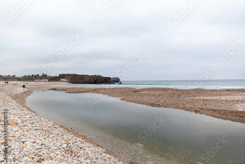 Beach of San Antolin, Naves, Llanes, Asturias, Spain