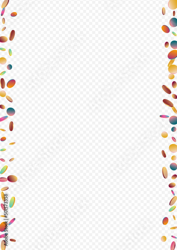 Colored Polka Decoration Transparent Background.