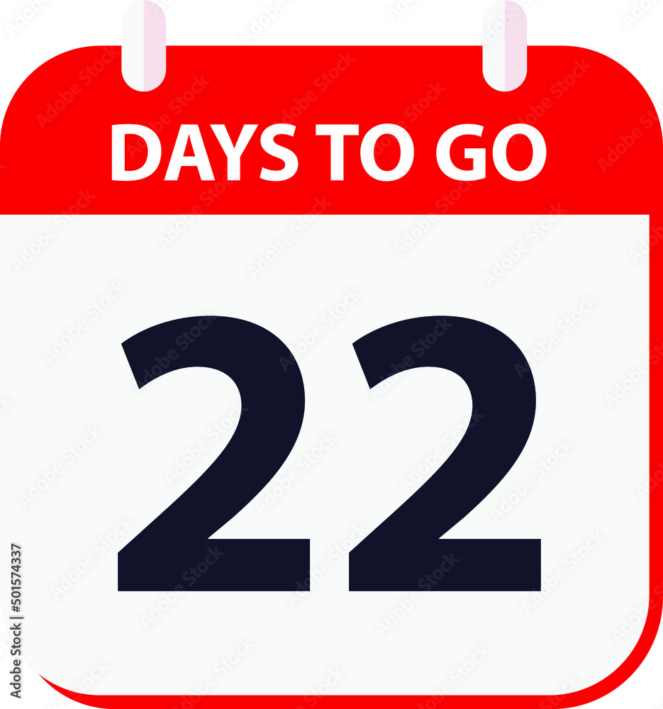 days to go last countdown icon 22 days go vector image. days to go last countdown icon 22 days go vector image.
