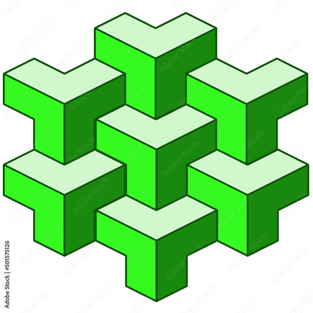 green geometric shape created from the corners green geometric shape created from the corners