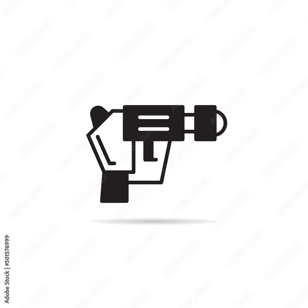Fototapeta premium space gun and blaster icon vector illustration