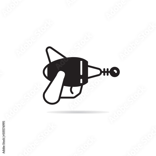 space gun and blaster icon vector illustration