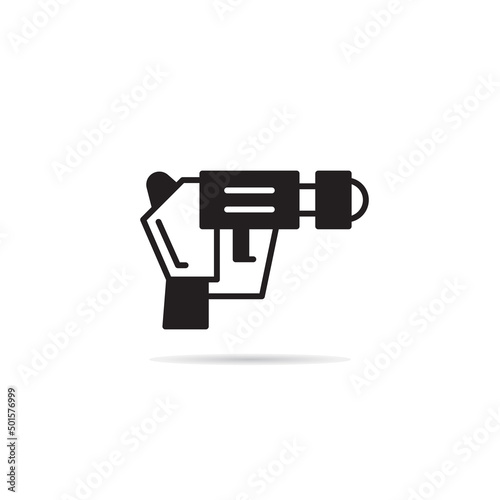 space gun and blaster icon vector illustration