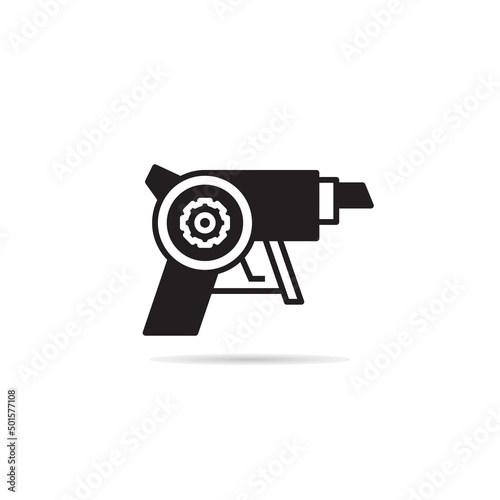 space gun and blaster icon vector illustration