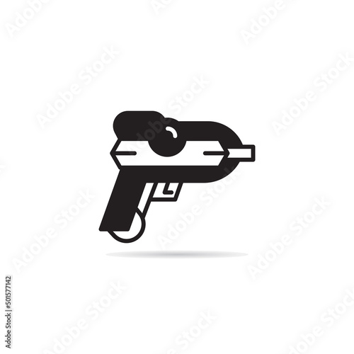 space gun and blaster icon vector illustration