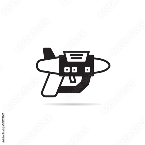 space gun and blaster icon vector illustration