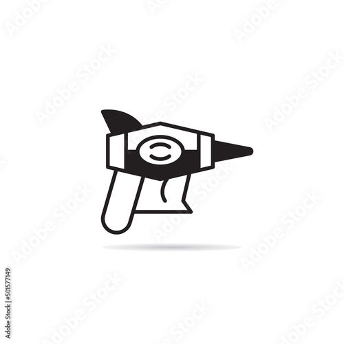space gun and blaster icon vector illustration