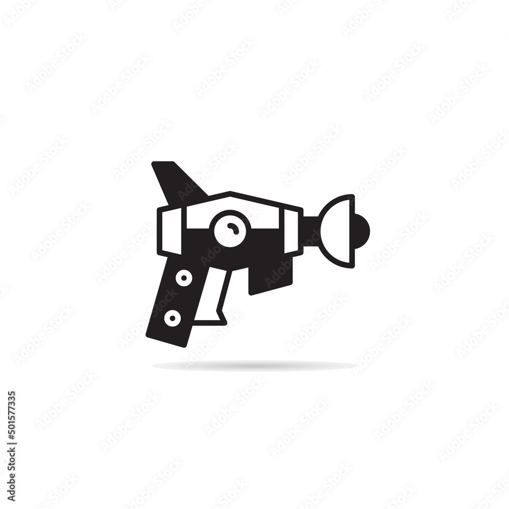 raygun and space gun icon vector illustration