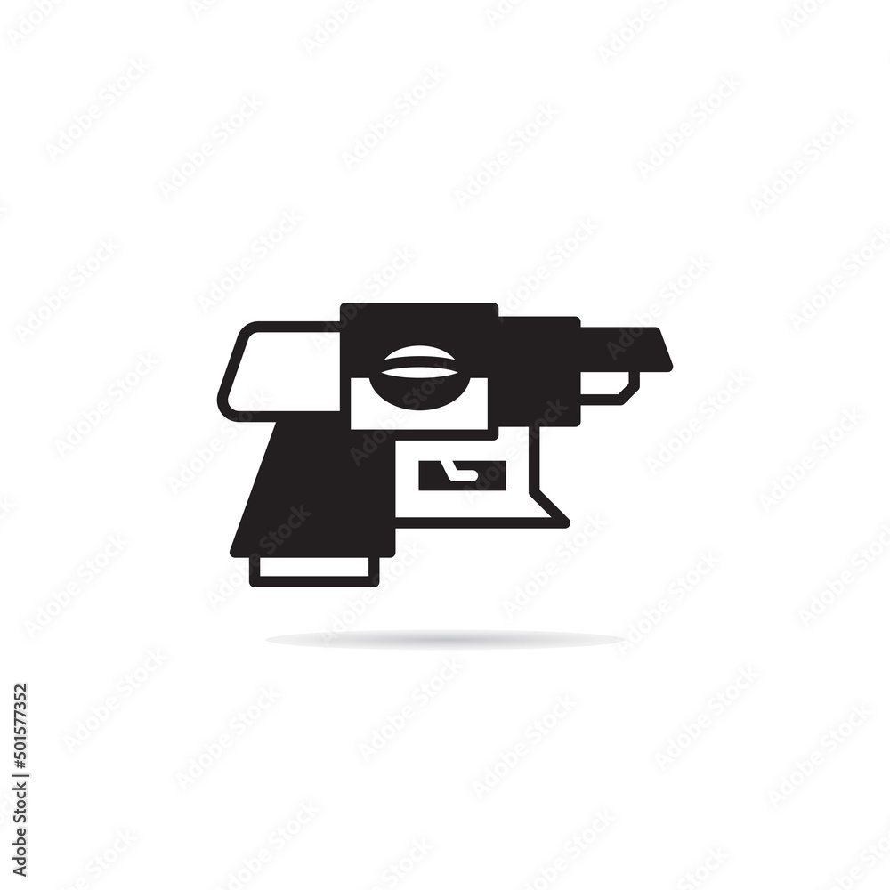 space gun and blaster icon vector illustration space gun and blaster icon vector illustration