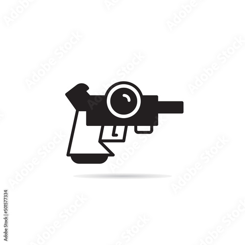 raygun and space gun icon vector illustration