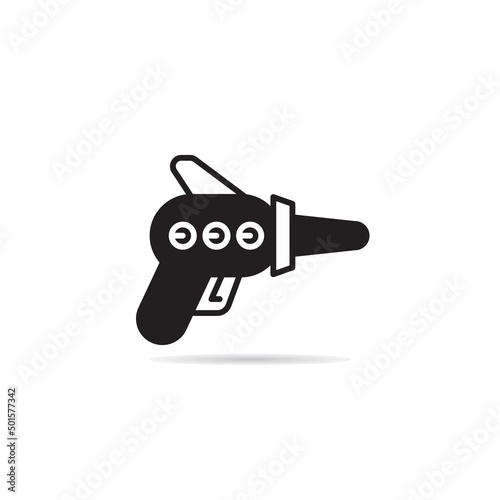 raygun and space gun icon vector illustration