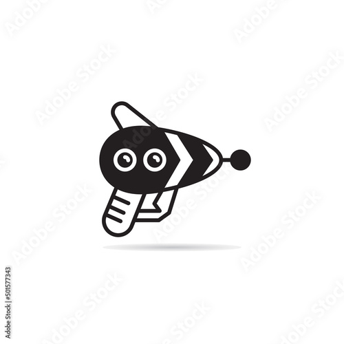 raygun and space gun icon vector illustration