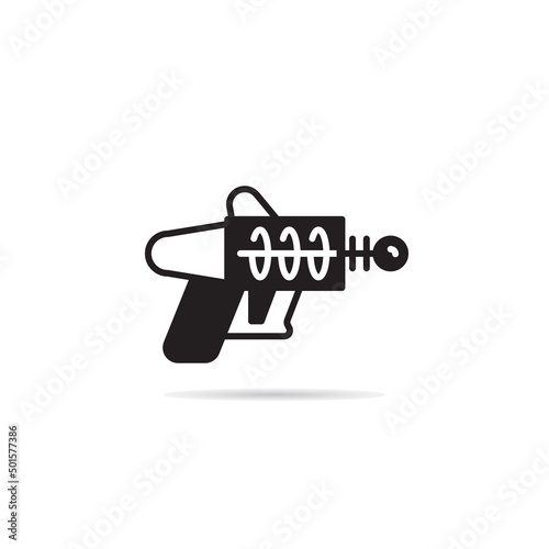 space gun and blaster icon vector illustration