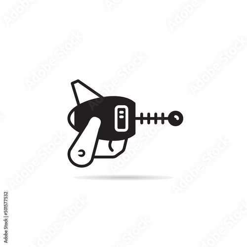 space gun and blaster icon vector illustration