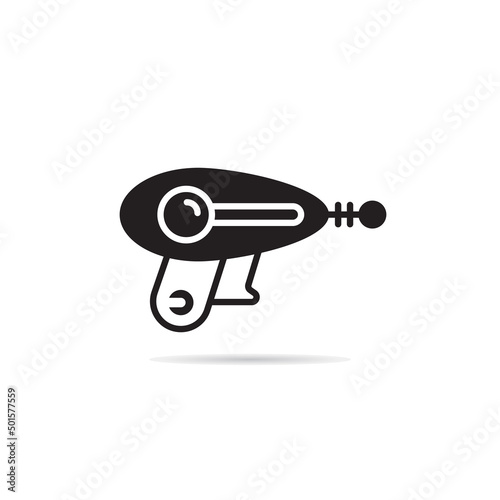 ray gun and space gun icon vector illustration