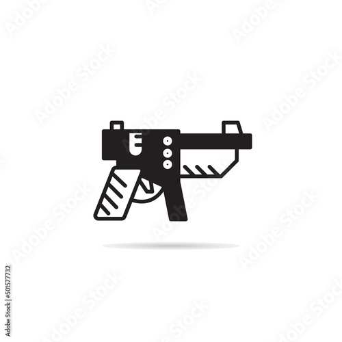 raygun and space gun icon vector illustration