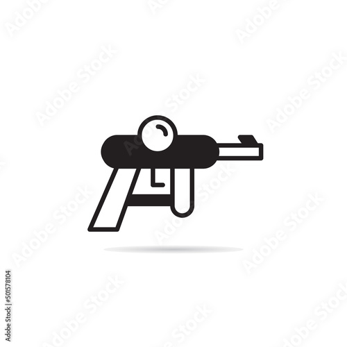 space gun and blaster icon vector illustration