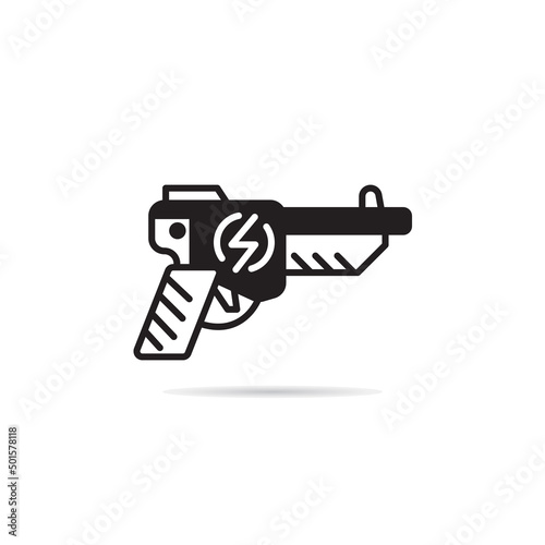 space gun and blaster icon vector illustration