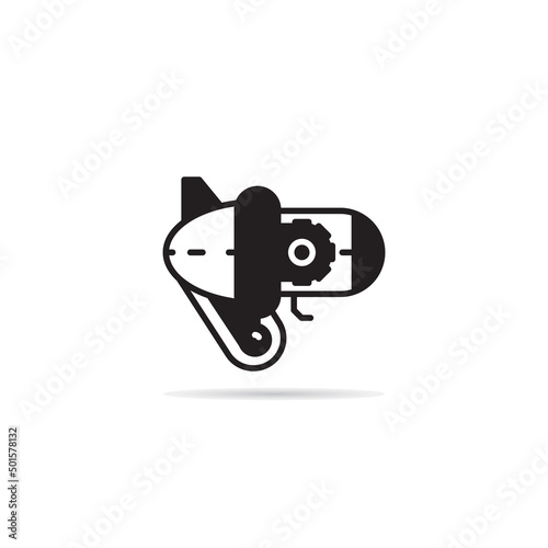 space gun and blaster icon vector illustration
