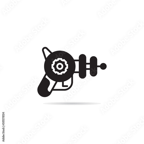 space gun and blaster icon vector illustration