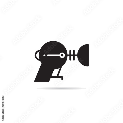 space gun and blaster icon vector illustration