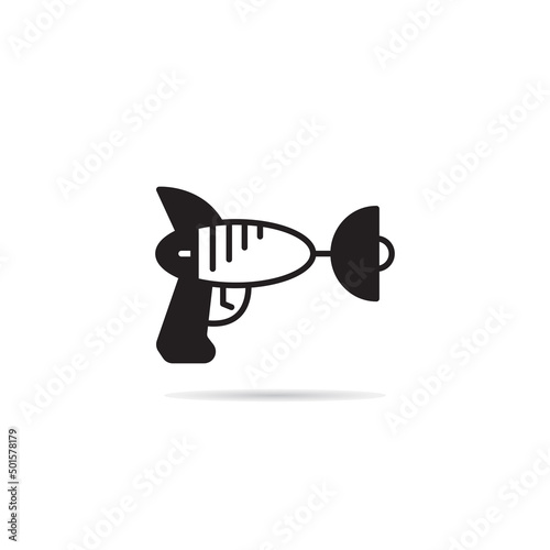 space gun and blaster icon vector illustration