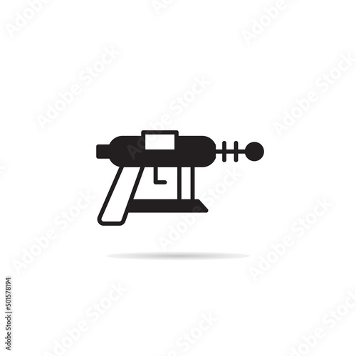 space gun and blaster icon vector illustration