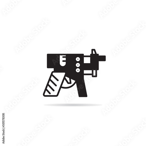 space gun and blaster icon vector illustration