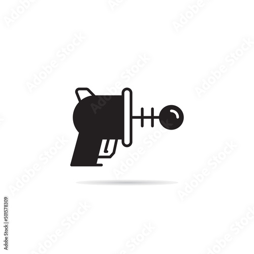space gun and blaster icon vector illustration