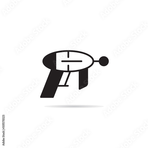 space gun and blaster icon vector illustration