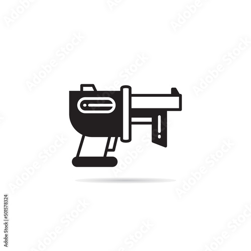 space gun and blaster icon vector illustration