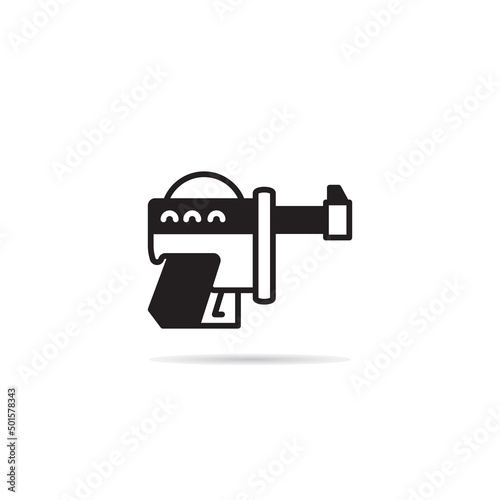 space gun and blaster icon vector illustration