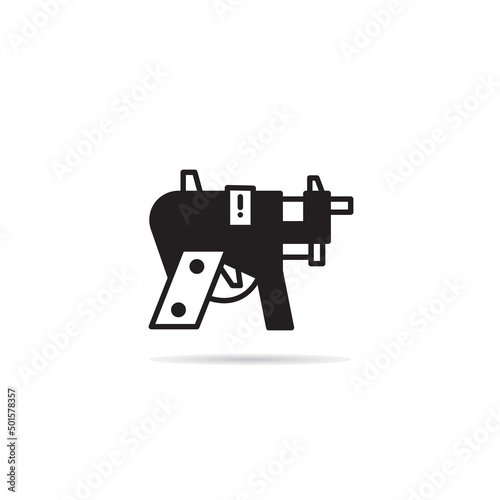 space gun and blaster icon vector illustration