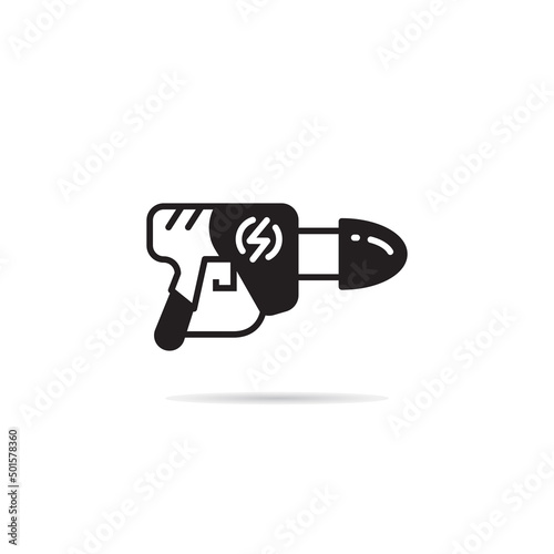 space gun and blaster icon vector illustration