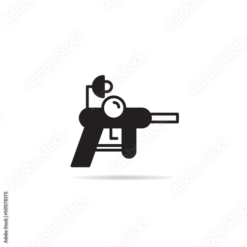 space gun and blaster icon vector illustration