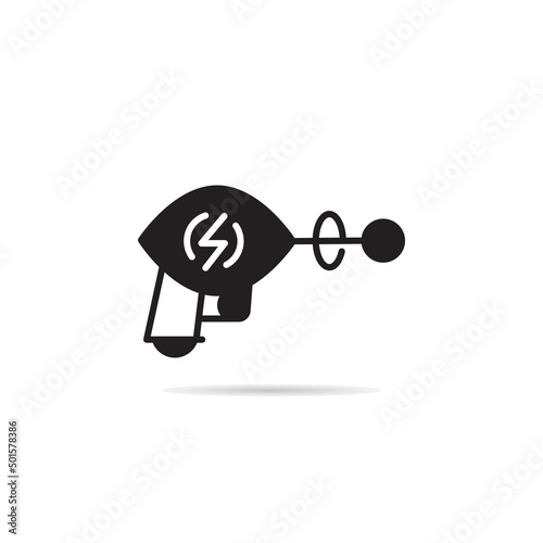 space gun and blaster icon vector illustration