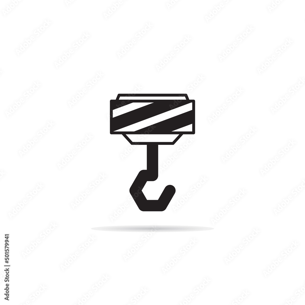pukkey and crane hook symbol vector illustration pukkey and crane hook symbol vector illustration