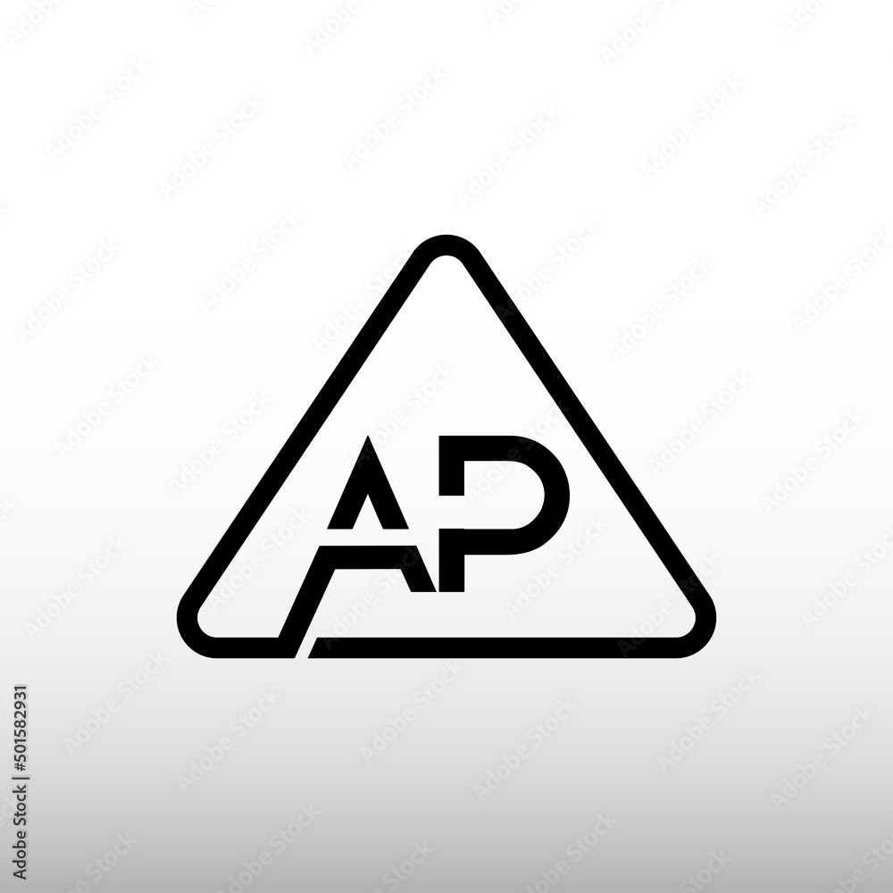 AP triangle Creative Modern Business Typography Vector Template. AP Letter Logo Design Vector. AP triangle Creative Modern Business Typography Vector Template. AP Letter Logo Design Vector.