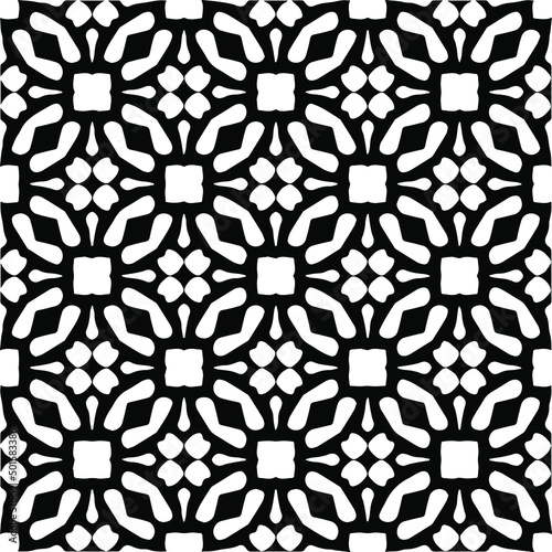 Vector monochrome pattern, Abstract texture for fabric print, card, table cloth, furniture, banner, cover, invitation, decoration, wrapping.seamless repeating pattern.Black and 
white color.