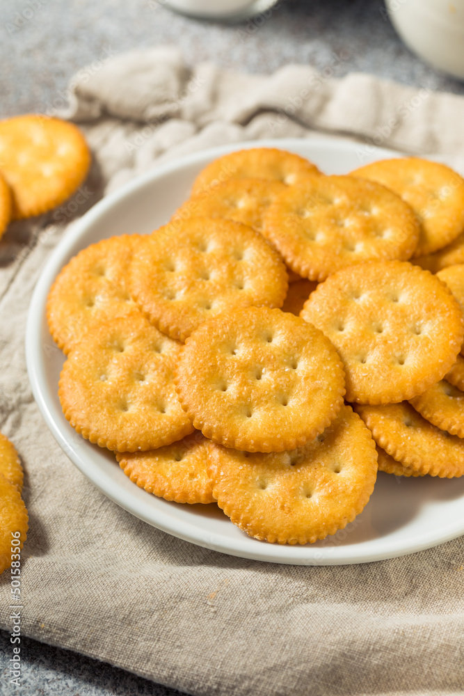 Salty Crispy Round Crackers Salty Crispy Round Crackers