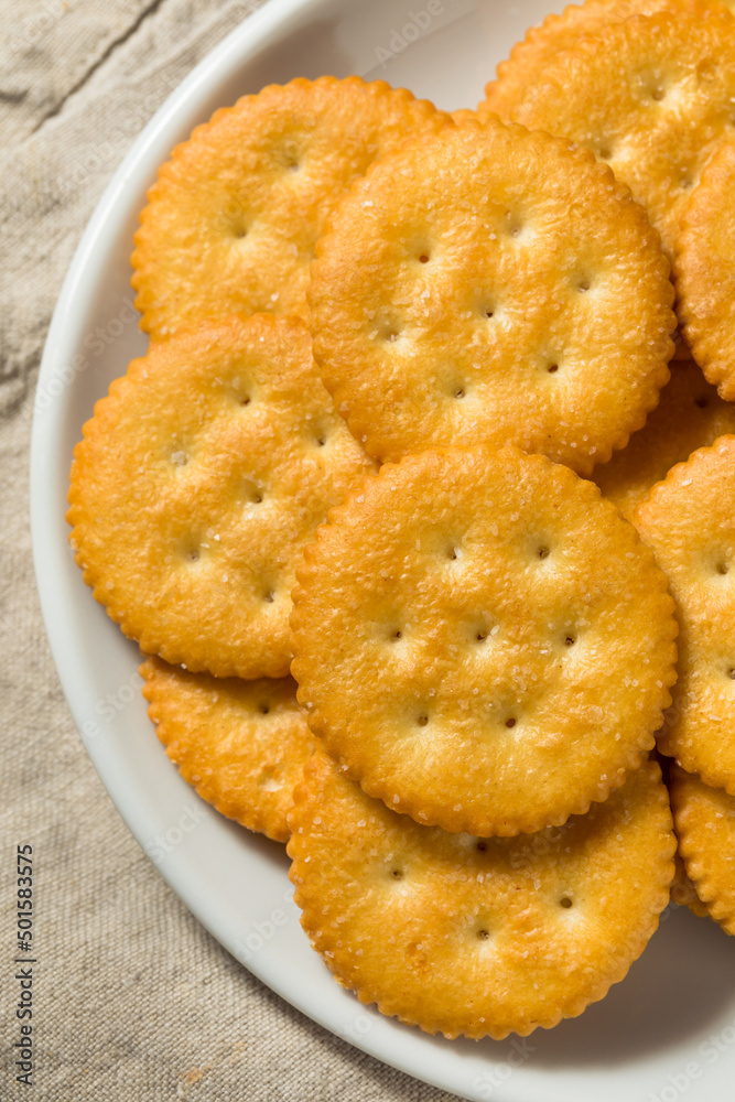 Salty Crispy Round Crackers Salty Crispy Round Crackers