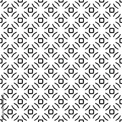  Vector monochrome pattern, Abstract texture for fabric print, card, table cloth, furniture, banner, cover, invitation, decoration, wrapping.seamless repeating pattern.Black and white color.