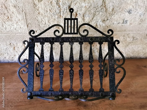 Canvastavla Emblema de parrilla del Real Monasterio de San Lorenzo de El Escorial ,Madrid ,E